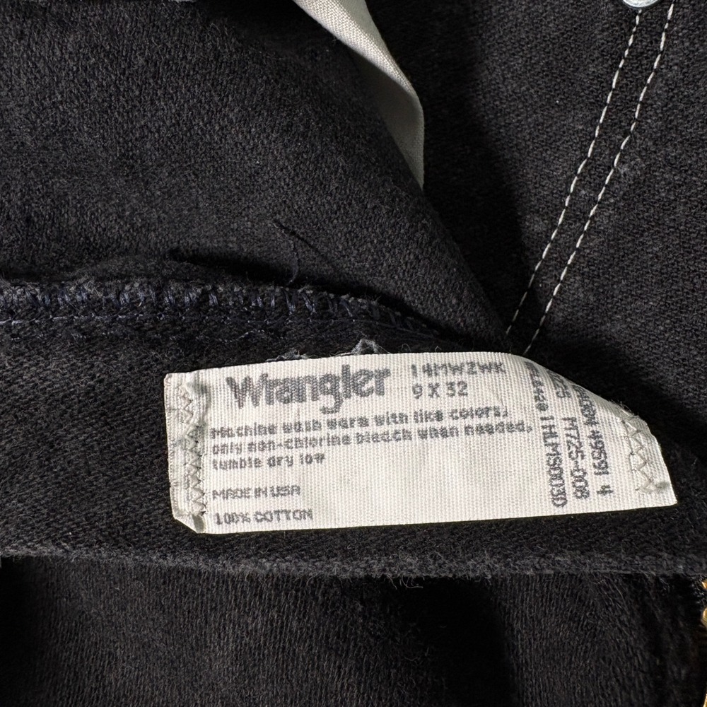 Wrangler Cowboy Cut Jeans Mens 28x32 Black 14MWZWK Made in USA Western Denim - Picture 2 of 6